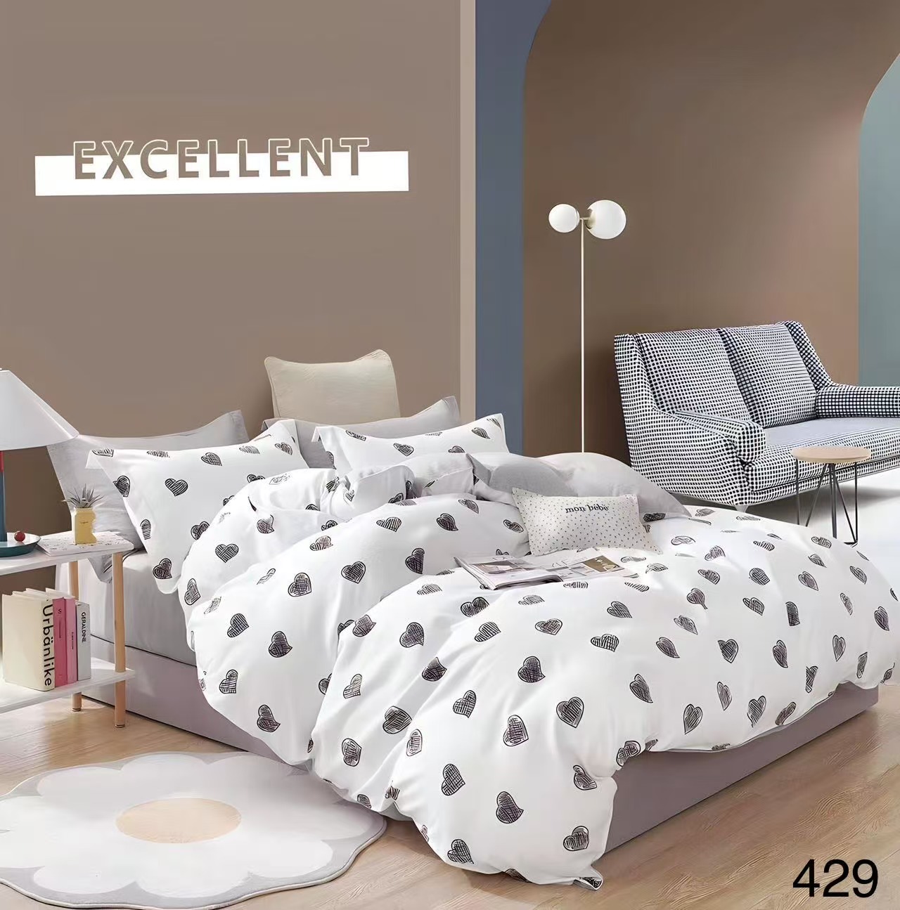 Premium jednokrevetna posteljina SET 4/1 lux-429